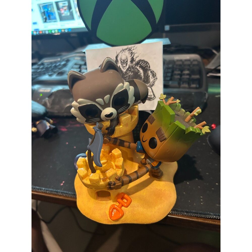 Funko Pop! Marvel - Rocket & Groot 1089 Sand Castle Beach Vinyl Figures